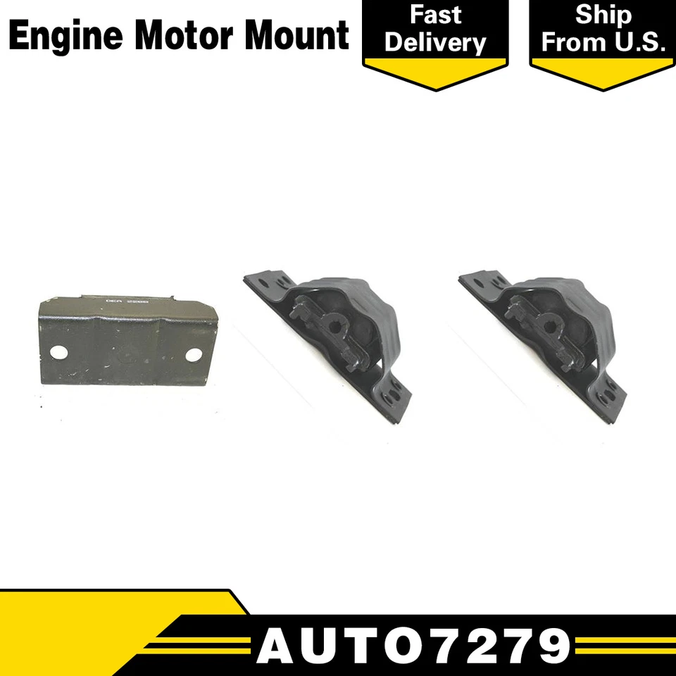 Комплект из 3 креплений двигателя и трансмиссии DEA AT/MT подходит для PONTIAC GRAND LEMANS 1975-1979 5,7 л - Изображение 1 из 4