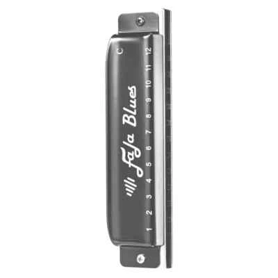 Blues口琴12孔蓝色专业口琴ABS梳子 — 第 1/4 张图片