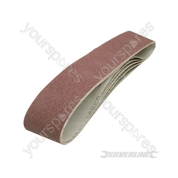 Silverline Sanding Belts 100 x 915mm 5pk - 80 Grit