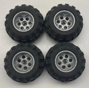 Lote de 4 ruedas/neumáticos Lego: 56 x 30 R: Technic Racing: 36,8 mm D. x 26 mm VR - Imagen 1 de 1