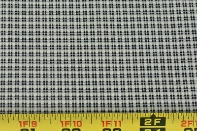 Edredón de algodón a cuadros negro y tostado de 25" de largo, vintage, Marcus Brothers, N6356 Foto 1 de 4