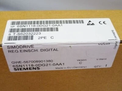6SN1118-0DG21-0AA1 New SIEMENS SIMODRIVE Power Module 6SN1118-0DG21-0AA1 - Image 1 of 4