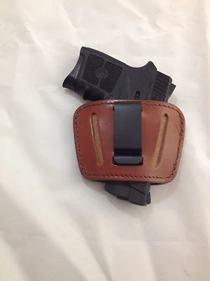 Leather Concealment Gun Holster - S&W BODYGUARD 380 with or w/o Laser (#036)