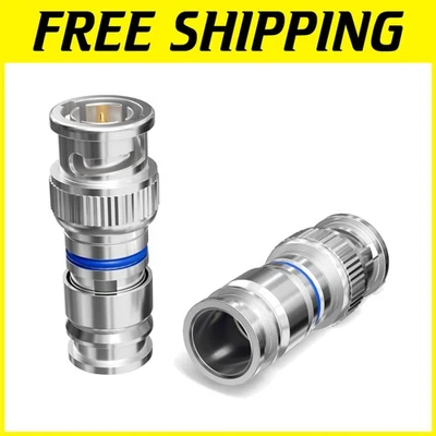 Versatile BNC Connectors Pack - 50 Anti-Corrosive Male Connectors for AV Use - Image 1 of 4