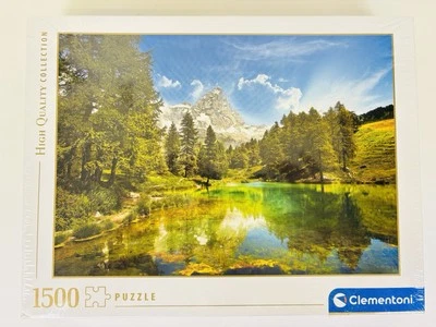 Quebra-cabeça Clementoni coleção de alta qualidade Blue Lake 1500 peças 31680 Itália - Imagem 1 de 4