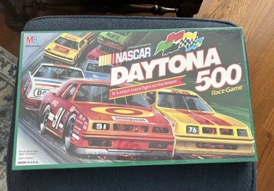 Vintage 1990 NASCAR Daytona 500 Race Game Milton Bradley New in shrinkwrap - Image 1 of 4