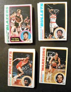 1978 Topps Basketball Complete Set Of 132 Cards Maravich Jabbar Erving NM - Picture 1 of 4