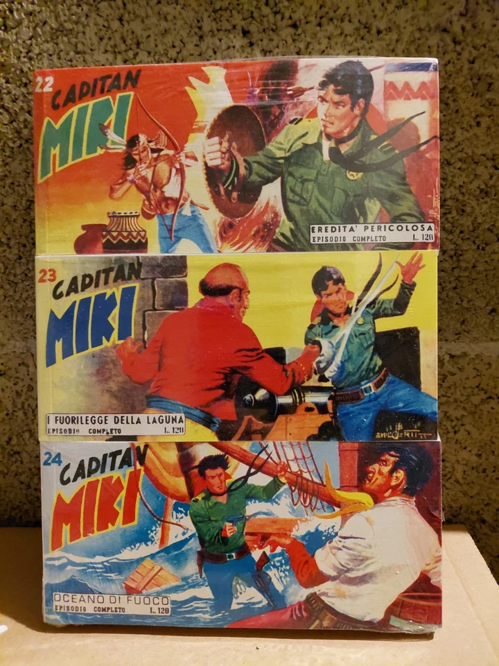 Essegesse CAPITAN MIKI Raccoltine Strisce 22 23 24 Ristampa Anastatica Mercury - Immagine 1 di 1