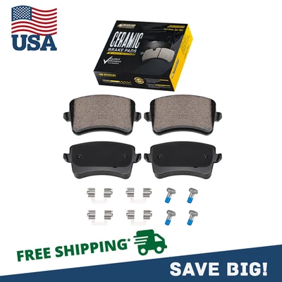 Pastillas de freno traseras cerámicas 4 piezas para Audi A4 A5 Quattro Allroad Q5 S4 S5 2010-2014🔥 Foto 1 de 4