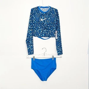 Girls Nike 2 Piece Swim Suit Size Large - Picture 1 of 11