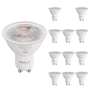 12-Pack GU10 Bulbs 6W, Dimmable, 3000K Soft White 582LM, 50W Halogen Light Bu... - Picture 1 of 7