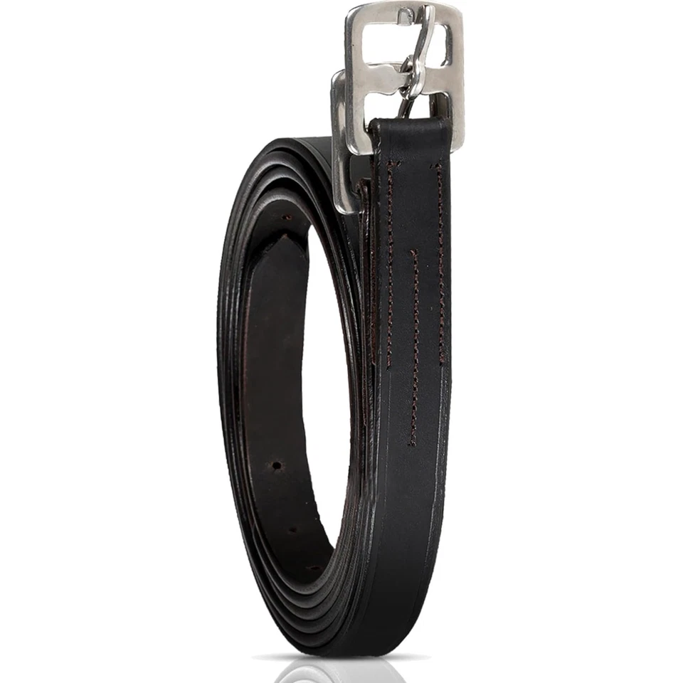 Leather Riding Stirrup Leathers Pair Adult Sizes Durable Stirrups - Image 1 of 4