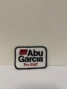 Vtg ABU GARCIA Fishing Reels Fish Equipment Company Logo Sew-On Patch - Picture 1 of 5
