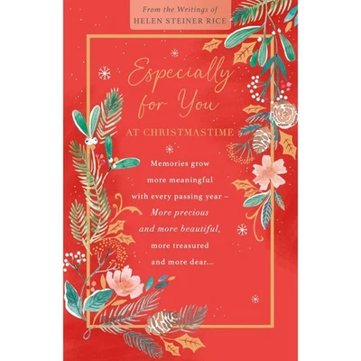 UK GREETINGS Helen Steiner Rice Christmas Card Especially For You Religious Xmas Greetings