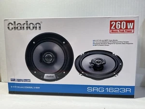 Clarion SRG1623R G Series 6-1/2" 2-Way Coaxial Car Speaker System - 260 Watt Max - Picture 1 of 3