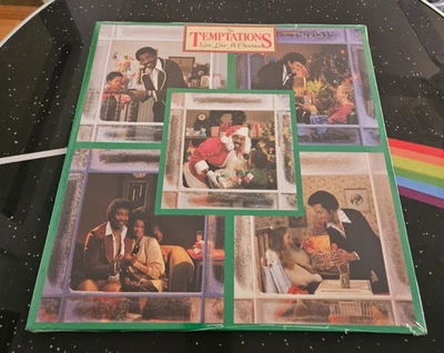 The Temptations Give Love at Christmas Red Color Vinyl LP Record Sealed New - Imagem 1 de 2