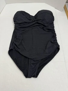 Traje de baño ArteSands negro Aria Botticelli Bandeau D/DD de una pieza C4 - Imagen 1 de 5