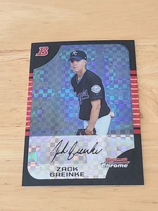 Zack Greinke 2005 Bowman Chrome X-FRACTOR ROOKIE /225 ROYALS #97 $$$ - Picture 1 of 2