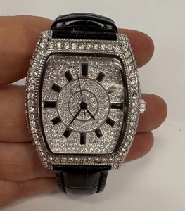 ADRIENNE COUTURE COLLECTION LIMITED 2457/5000 PAVE SWAROVSKI CRYSTAL WATCH Swiss - Picture 1 of 12