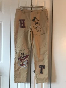 Disney x Tommy Hilfiger Damen-Chinohose khaki mit Applikationen Mickey 100 Größe 10 - Bild 1 von 11