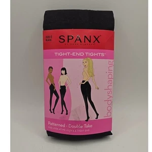 Spanx Womens Black Double Take Tight-End Body Shaping Slim Tights 1596 Size E - Picture 1 of 4