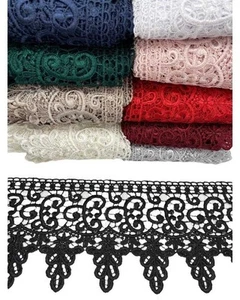Passamaneria Pizzo Merletto Macramè Disegno Ghirigoro Punta Smerlo Alto 15 Cm 8G - Imagen 1 de 52