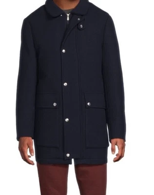 New $8495 Brunello Cucinelli Men Collared Wool & Cashmere Jacket Coat Navy XXL - Image 1 of 4