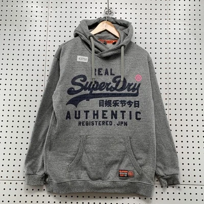 Sudadera con Capucha SuperDry Hombre Pequeña Gris Japón Gráfico Con Capucha Ajuste Grande  Foto 1 de 4