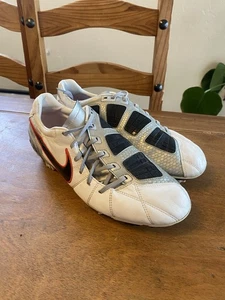 Mens Nike Total 90 Shoot III FG Cleats Size 11.5 UK10.5 White Black Silver - Picture 1 of 9