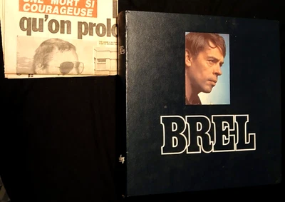Coffret Jacques Brel 8LP  33 tours vynils + supplément France Dimanche 9.10.1978 - Photo 1/4