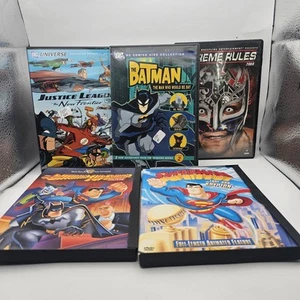kids dvd collection, batman, superman, justice league animated movies, wwe, etc - Picture 1 of 7