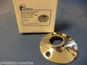 S-3117, Stainless Steel Low Round Base, Welding Use., Whitecap - Picture 1 of 4