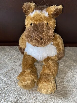 Juguete de peluche suave Harrods Horse Pony usado en excelente estado marrón tostado Foto 1 de 4
