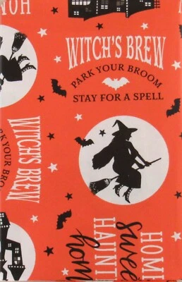 Home Sweet Haunted Home Witch's Brew Halloween Vinyl Tablecloth Var Size - Image 1 of 4