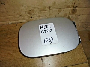 MERCEDES C CLASS W203 2002 SALOON FUEL FLAP COVER SILVER 744 - Picture 1 of 1