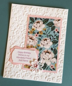Happy Birthday Card for Friend with Personalized Name & Verse Inside - Picture 1 of 6
