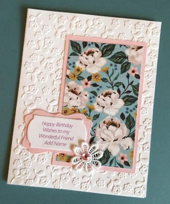 Happy Birthday Card for Friend with Personalized Name & Verse Inside