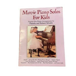 Movie Piano Solos for Kids Level 1 Pamela Robert Schultz Sheet Music Book 1986 - Picture 1 of 5