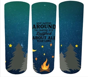 20oz. Campfire Camping Skinny Sublimation Tumbler **Customizable** - Picture 1 of 2