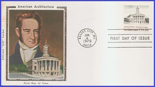 USA4 #1782 U/A COLORANO SILK FDC   American Architecture Philadelphia Exchange - Image 1 of 1