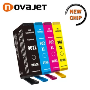 4PKs 902xl & 902L BCMY Ink Cartridges For HP OfficeJet Pro 6968 6975 Printer - Picture 1 of 6