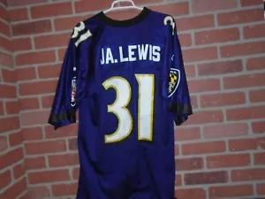 JERSEY BALTIMORE RAVENS VINTAGE JAMAL LEWIS DA UOMO GRANDE ASPETTO GRANDE - Foto 1 di 3