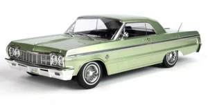 1/10 RC Car BODY Shell 1964 CHEVY IMPALA Low Rider W/ Light Buckets -CLEAR- - Picture 1 of 10