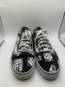 RARE Vans Old Skool Off The Wall Logo All Unisex Skateboard Shoes Mens Size 10 - Picture 1 of 10