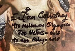 Tom Courtney firmato SI dicembre 1956 Olimpiadi corsa pista campo sport illustrato - Foto 1 di 7