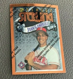 Juan Gonzalez 1996 Topps Finest Sterling #253 Texas Rangers - Picture 1 of 2