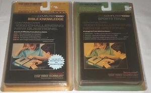 Pre Computer 1000 : Sports & Bible Knowledge - 1988 Vintage Game Cartridge - NEW - Picture 1 of 9