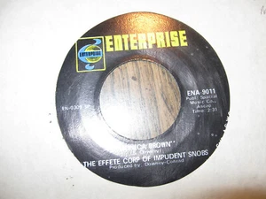 THE EFFETE CORP OF IMPUDENT SNOBS Monica Brown /A Household Word 45 ENTERPRISE - Picture 1 of 2