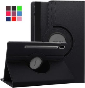 360 Rotating Leather Case Cover Samsung Galaxy Tab S9 SMX710 SMX716B SMX718U - Picture 1 of 3
