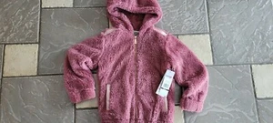NEW KENSIE GIRL MAUVE ZIP HOODIE JACKET GIRLS 5/6 - Picture 1 of 6